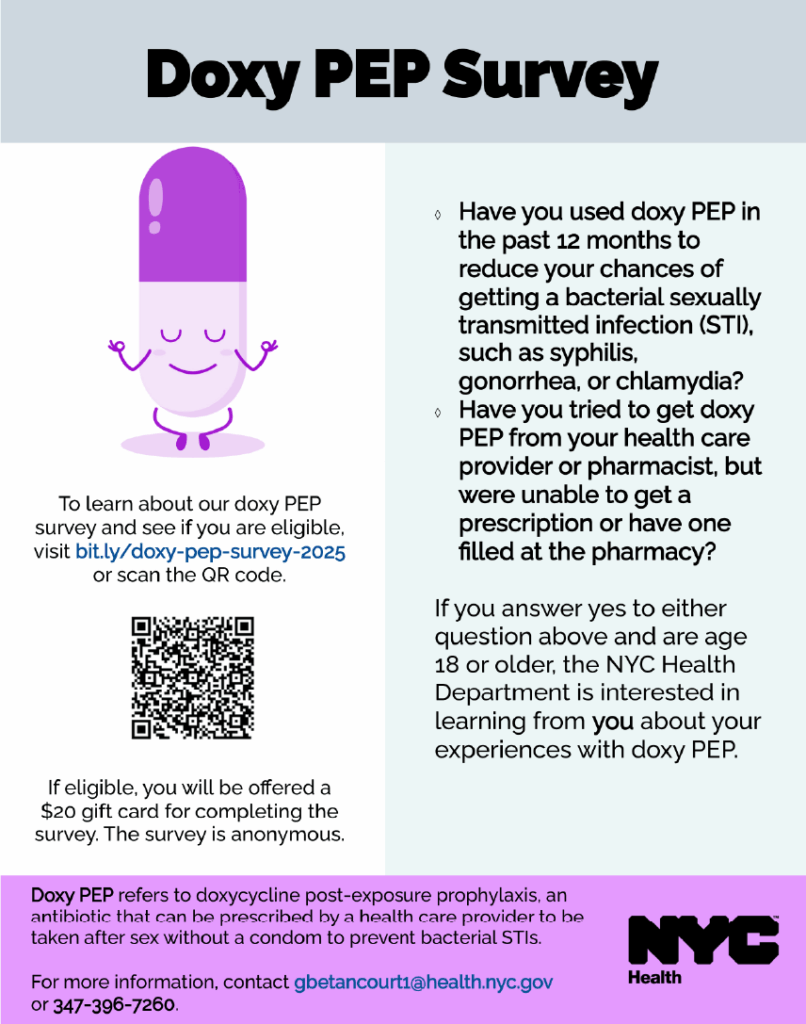 doxy pep survey flyer english