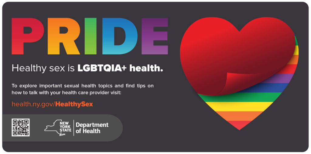 healthy sex is lgbtqia+ health. PRIDE